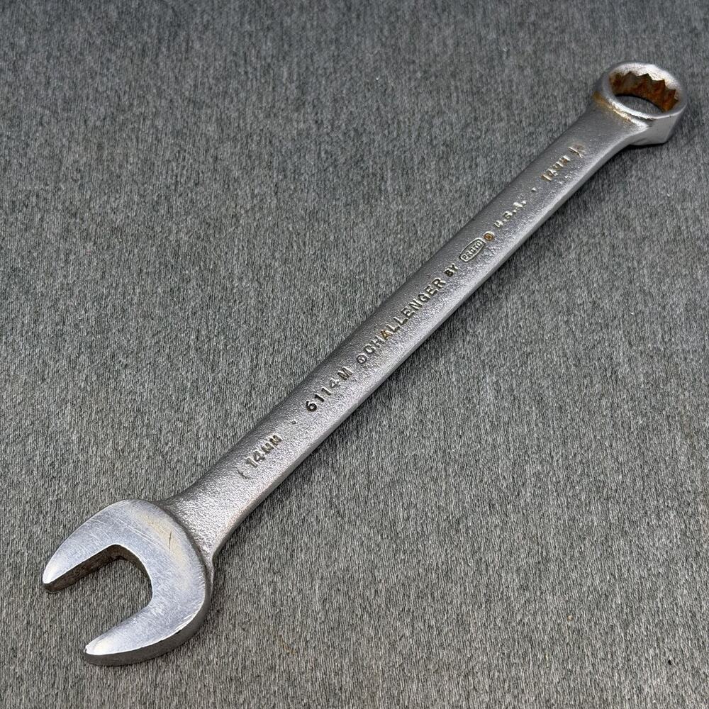 Vintage Challenger by Proto 6114M Metric Combination Wrench 14mm Made in USA